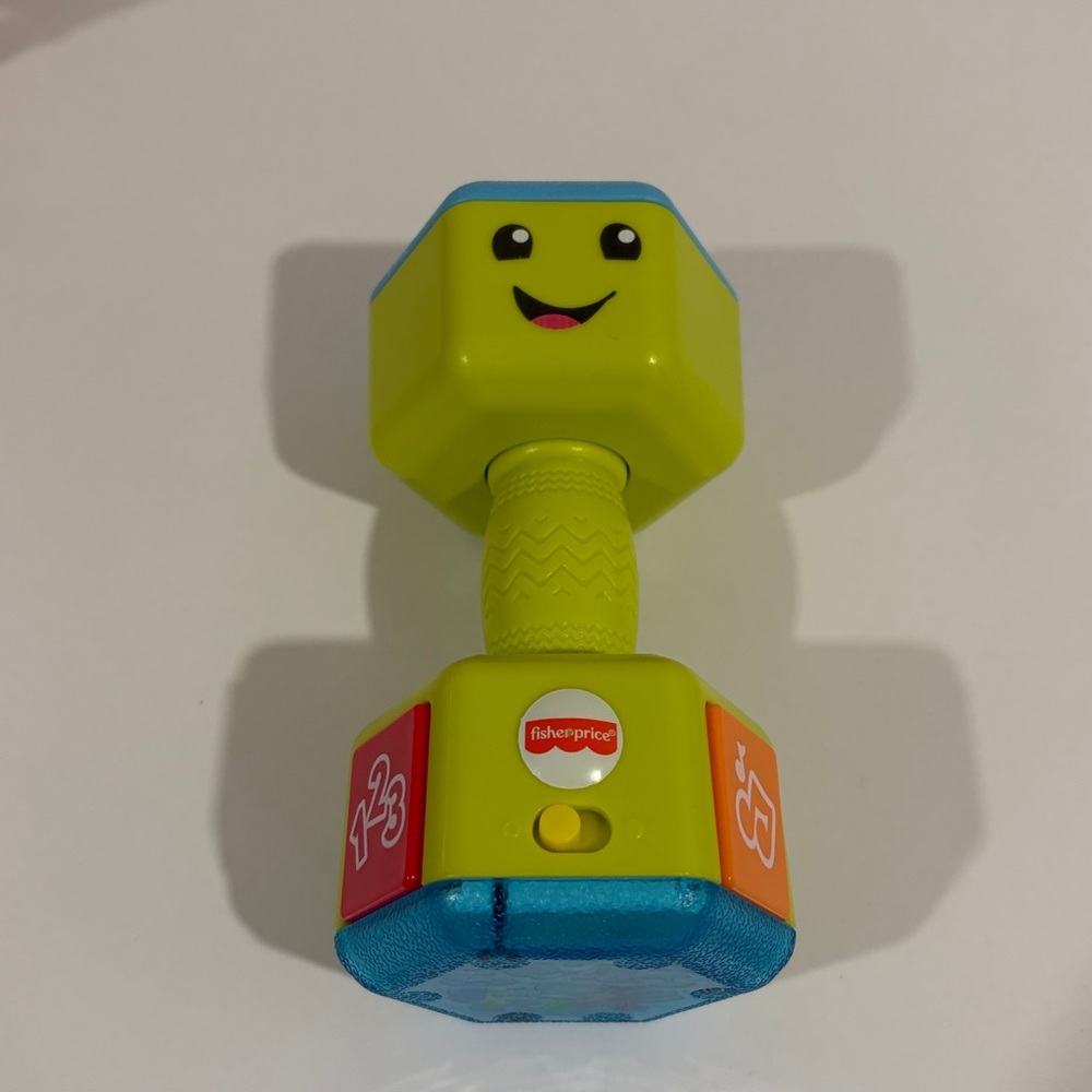 Fisher Price Set of 4 Baby Toys Train, Weight, Remote, and Turtle - Picture 6 of 7